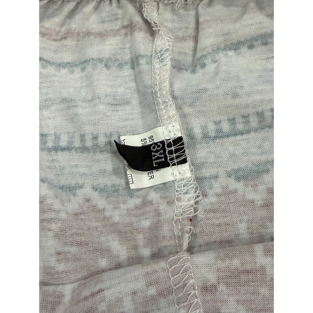 Fair Isle Pajama Lounge Pants Cozy Holiday Winter Red Gray XXL - Picture 2 of 8